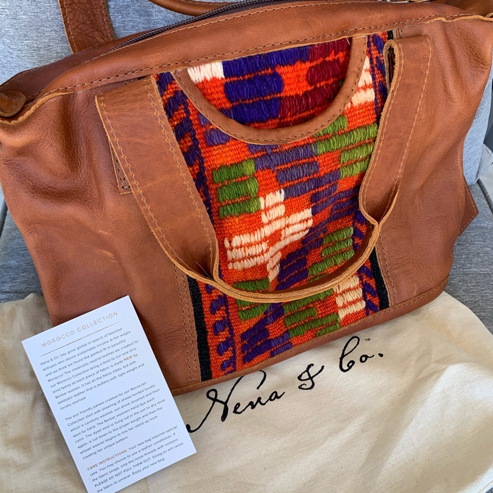 Gorgeous Nena & CO. Moroccan / Morocco 🇲🇦 Buttery leather Sonia bag